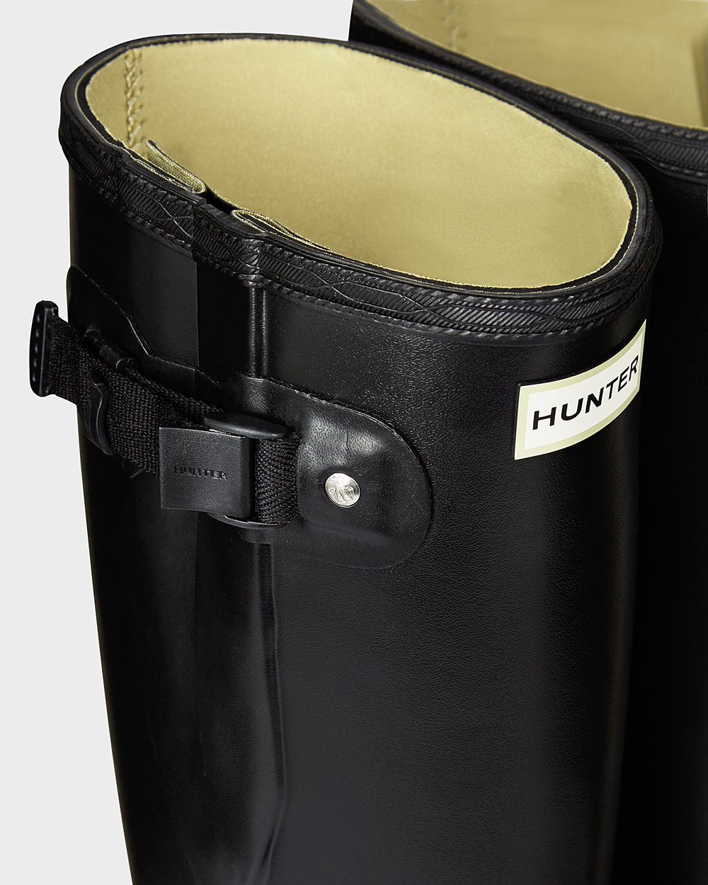 Hunter Norris Field Side Adjustable Neoprene Lined Tall Rain Boots - Clearance Mens Black - ASCBLJ08